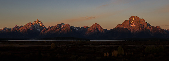 Lighting the Tetons